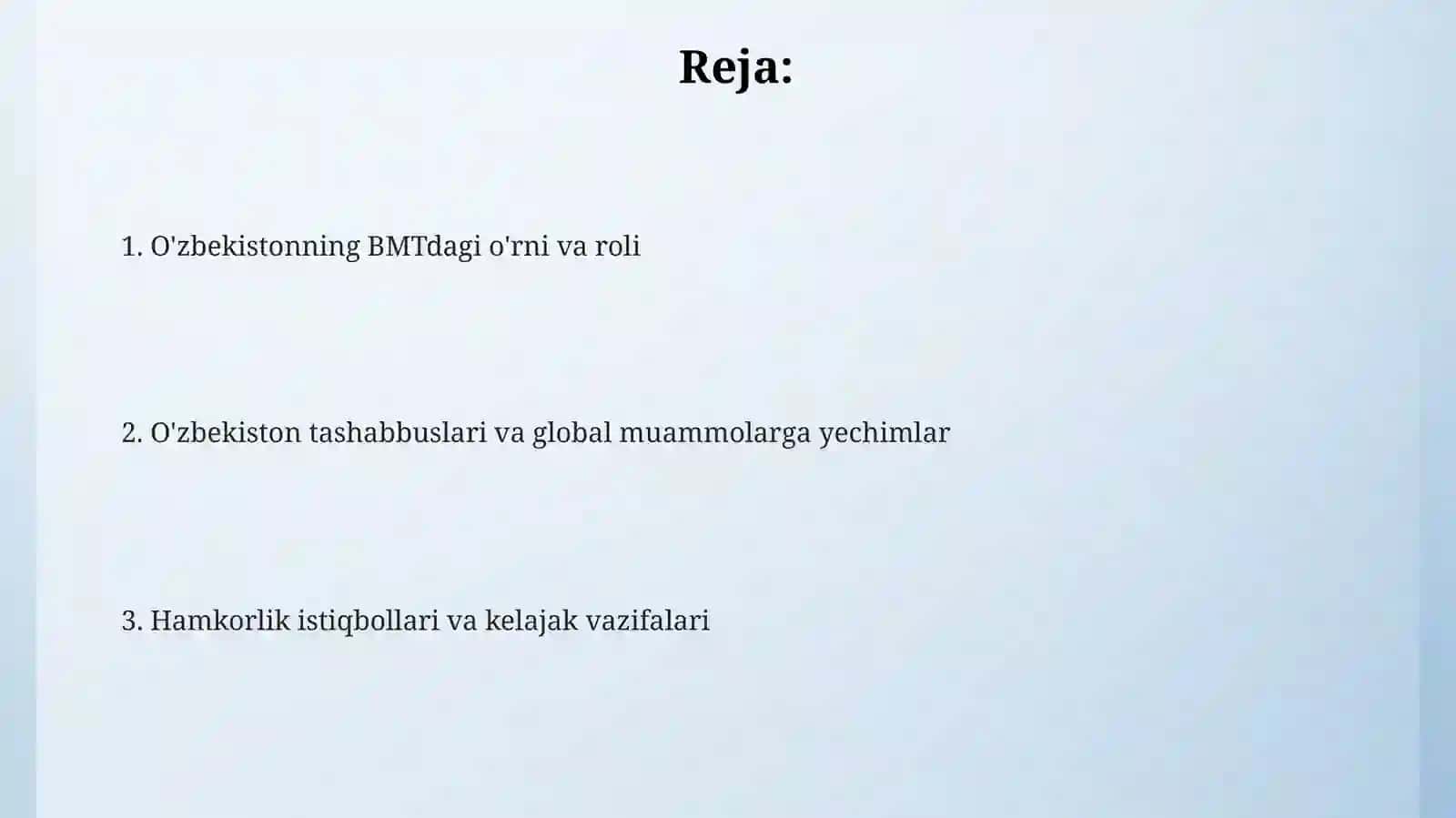 O'zbekistonning BMTga a'zo bo'lishi 2