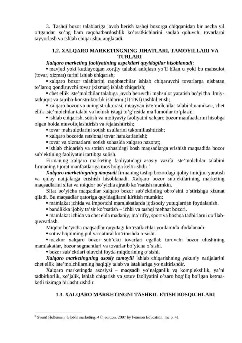 XALQARO MARKETINGNING NAZARIY ASOSLARI 2