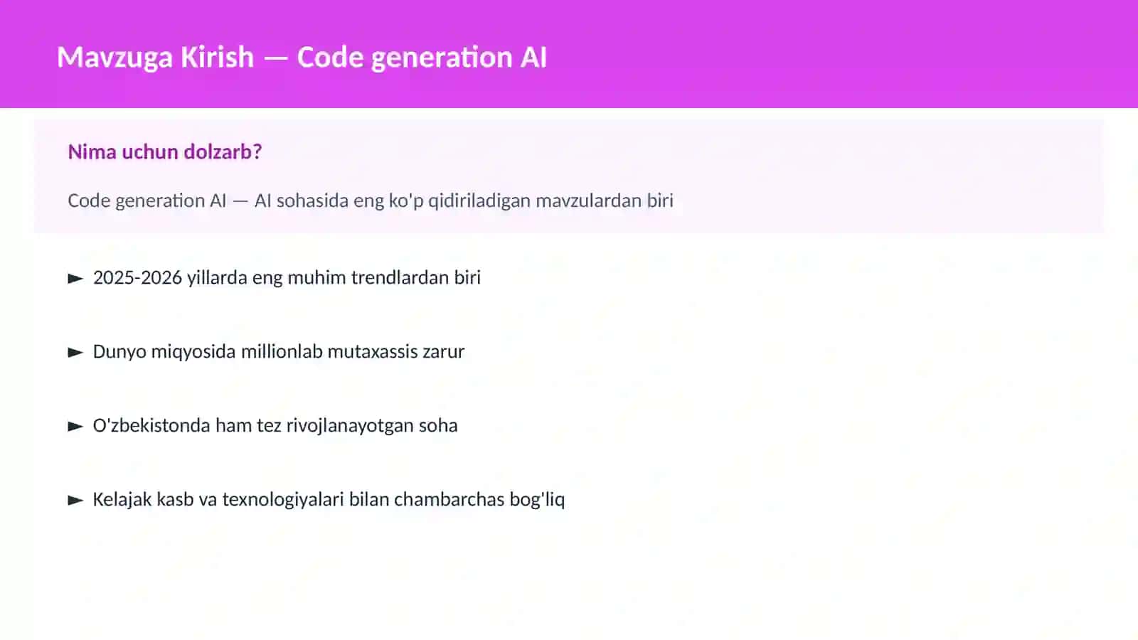 Code generation AI 2