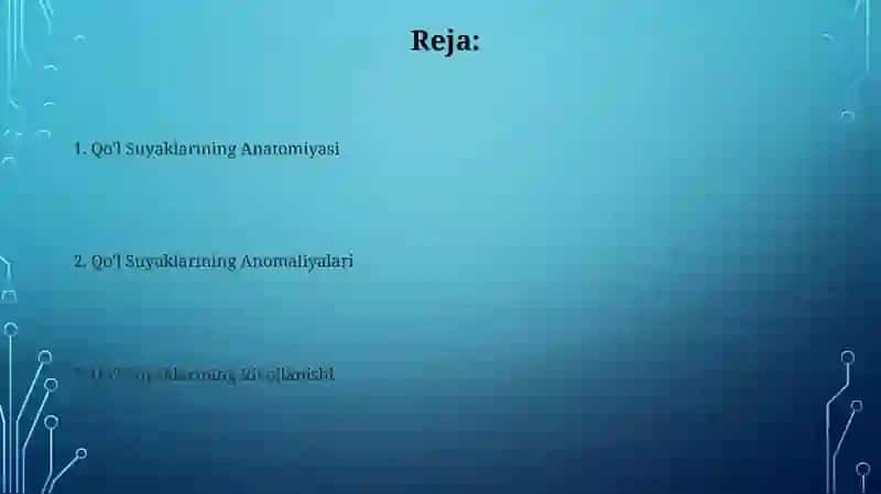 Qo'l Suyaklarining Anatomiyasi 2