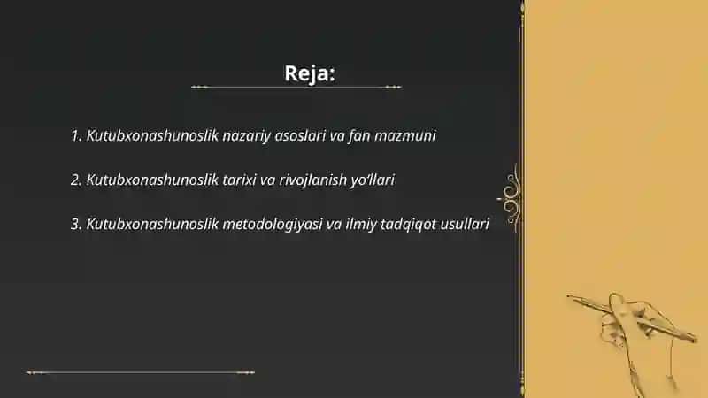 Kutubxonashunoslik ilmiy o'quv 2
