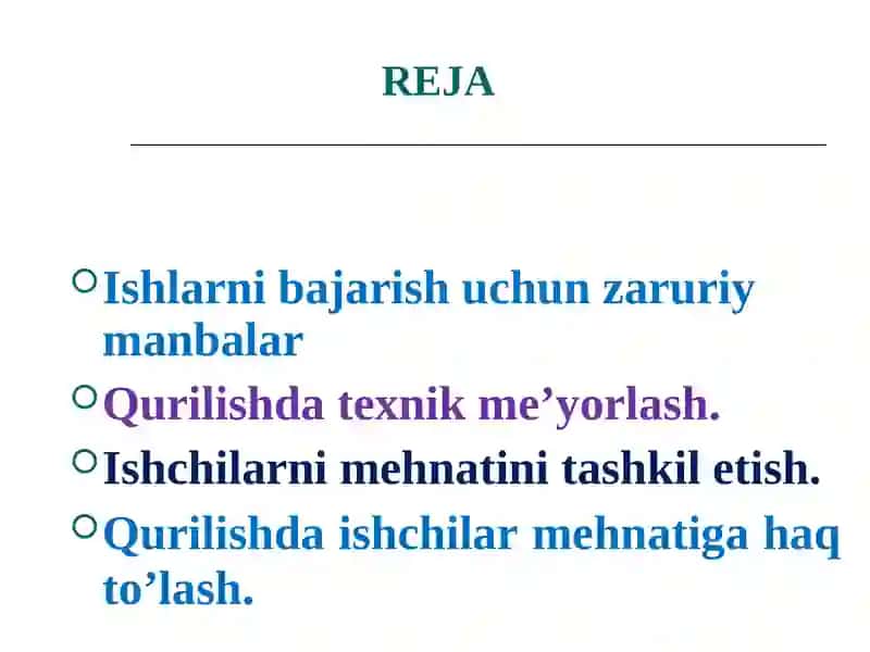 Gidrotexnika ishlarini tashkil qilish, tehnik va t a’rifiy me’yorlash 2