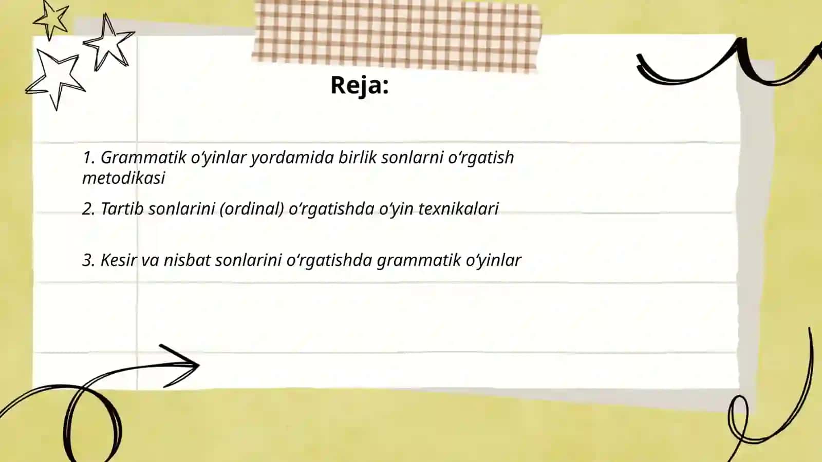 Son soʻz turkumini oʻrganishda grammatik oʻyinlardan foydalanish 2