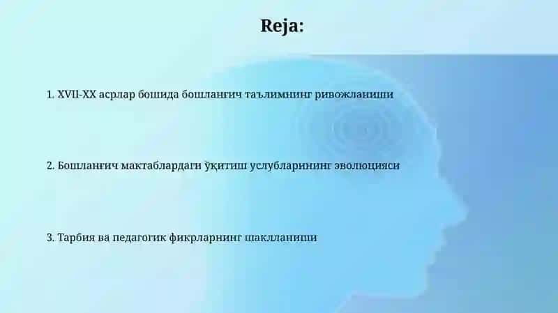 Ta'lim-tarbiya va pedagogik fikrlar rivoji 2