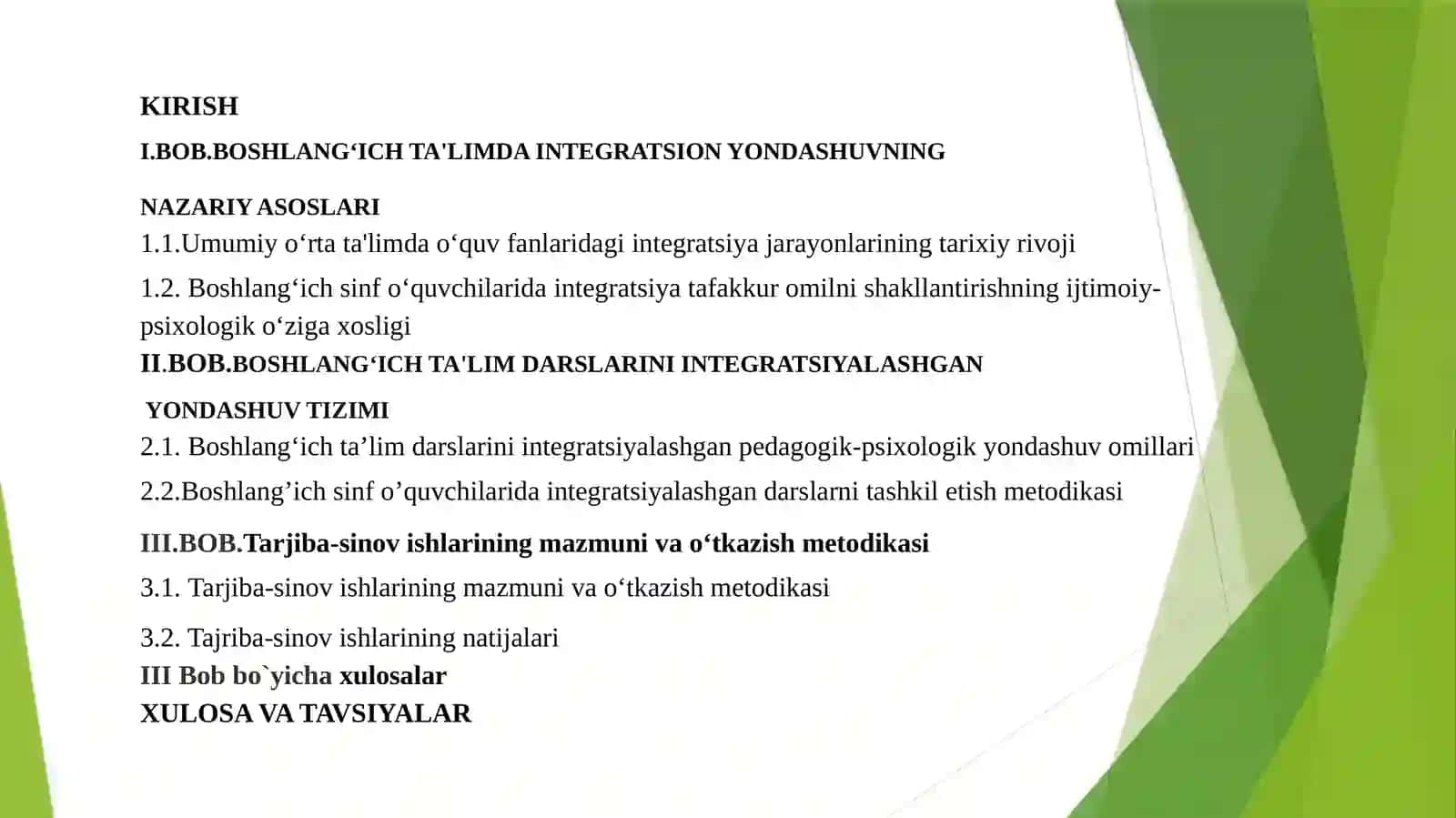BOSHLANG‘ICH TA’LIM DARSLARINI INTEGRATSIYALASHGA PEDAGOGIK PSIXOLOGIK YONDASHUV 2