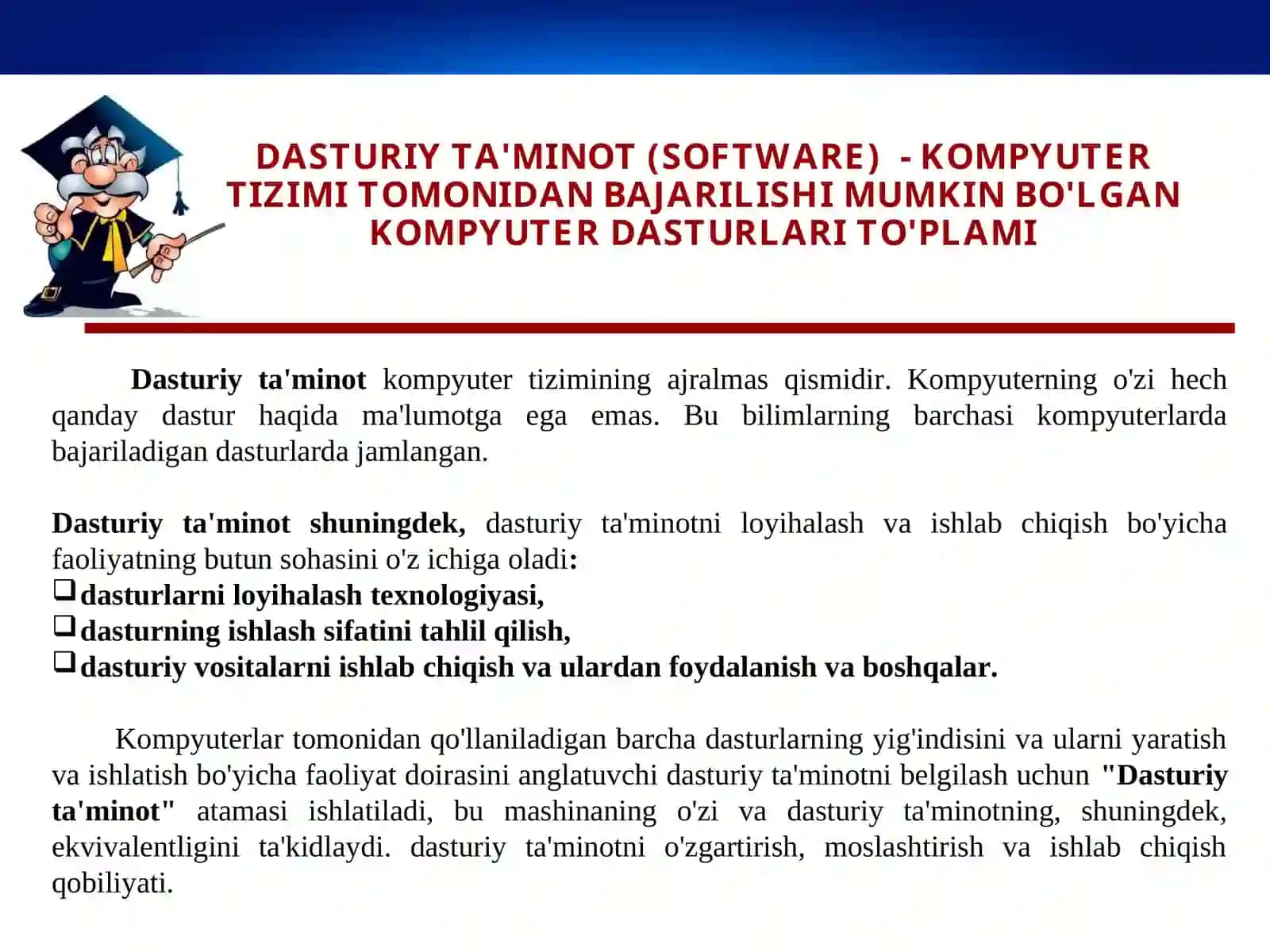 Dasturiy ta'minot (Software) 2