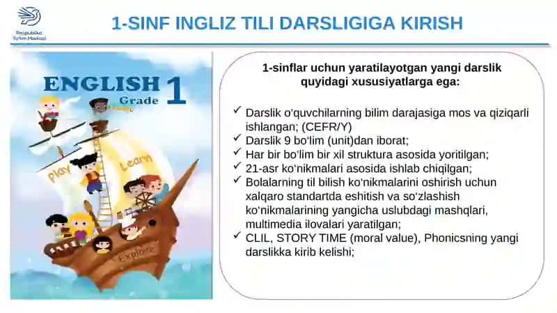 1-SINF INGLIZ TILI DARSLIGI VA O‘QUVCHI MASHQ DAFTARINI AMALIYOTDA QO‘LLASH 2
