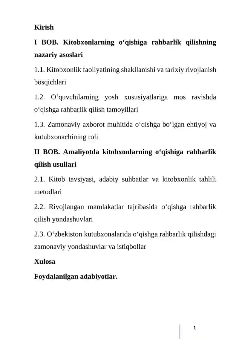 KITOBXONLARNING O’QISHIGA RAHBARLIK QILISH 2