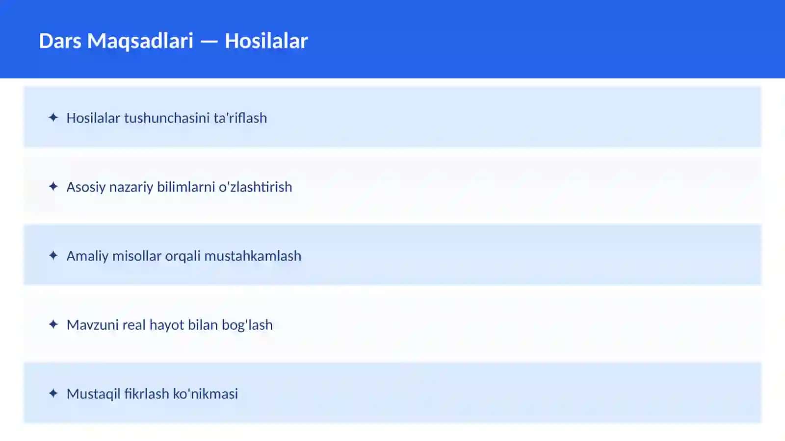 Matematika Dars Ishlanmasi 2