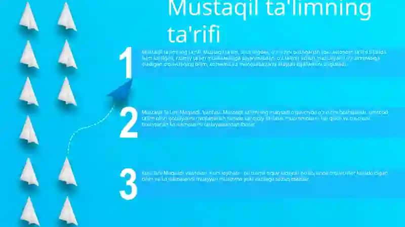 Mustaqil TaʼLim Maqsadi, Vazifasi 2