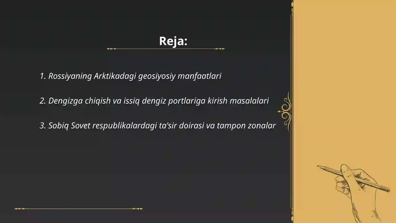 Rossiyaning Arktikadagi geosiyosiy manfaatlari 2