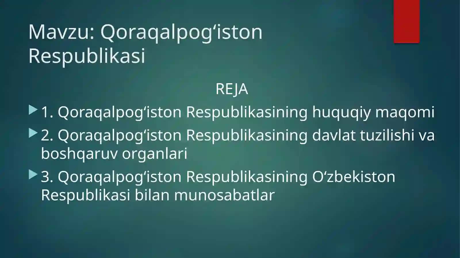 O’zbekiston respublikasi konstitutsiyasi 2