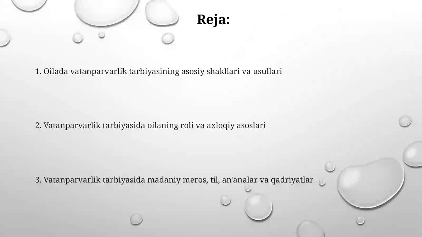 Oilada bolalarni vatanparvarlik ruhida tarbiyalashning shakli, metod va usullari 2