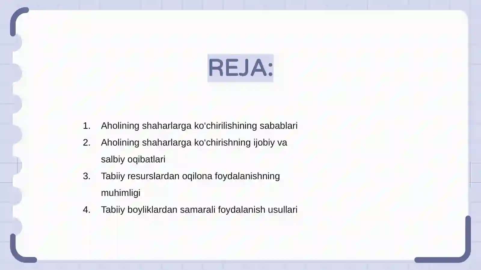 Tabiiy resurslardan oqilona foydalanish yo'llari 2