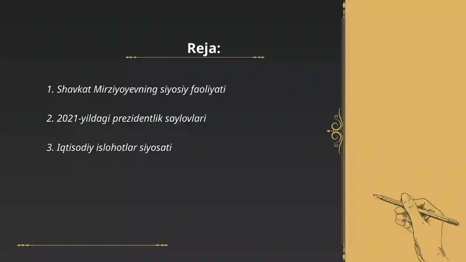 Shavkat Mirziyoyevning siyosiy faoliyati 2