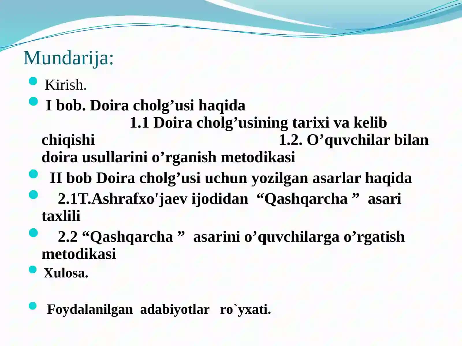 “Qashqarcha” asarini 3-sinf o’quvchilariga o’rgatish uslubi 2