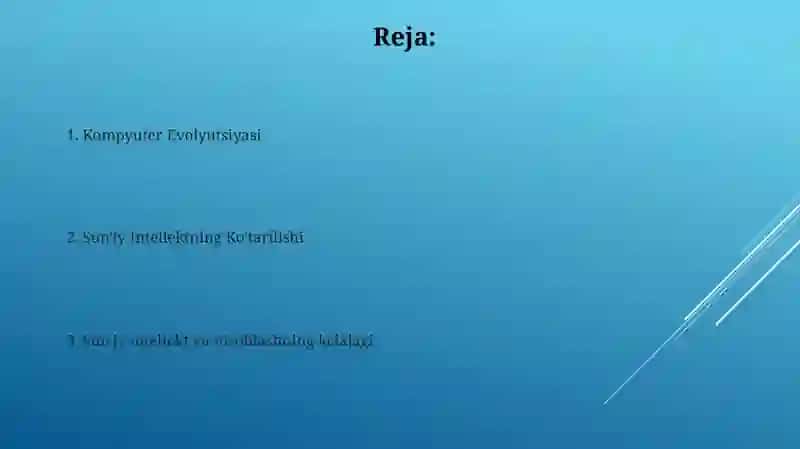 Kompyuterlar va suniy intilekt 2