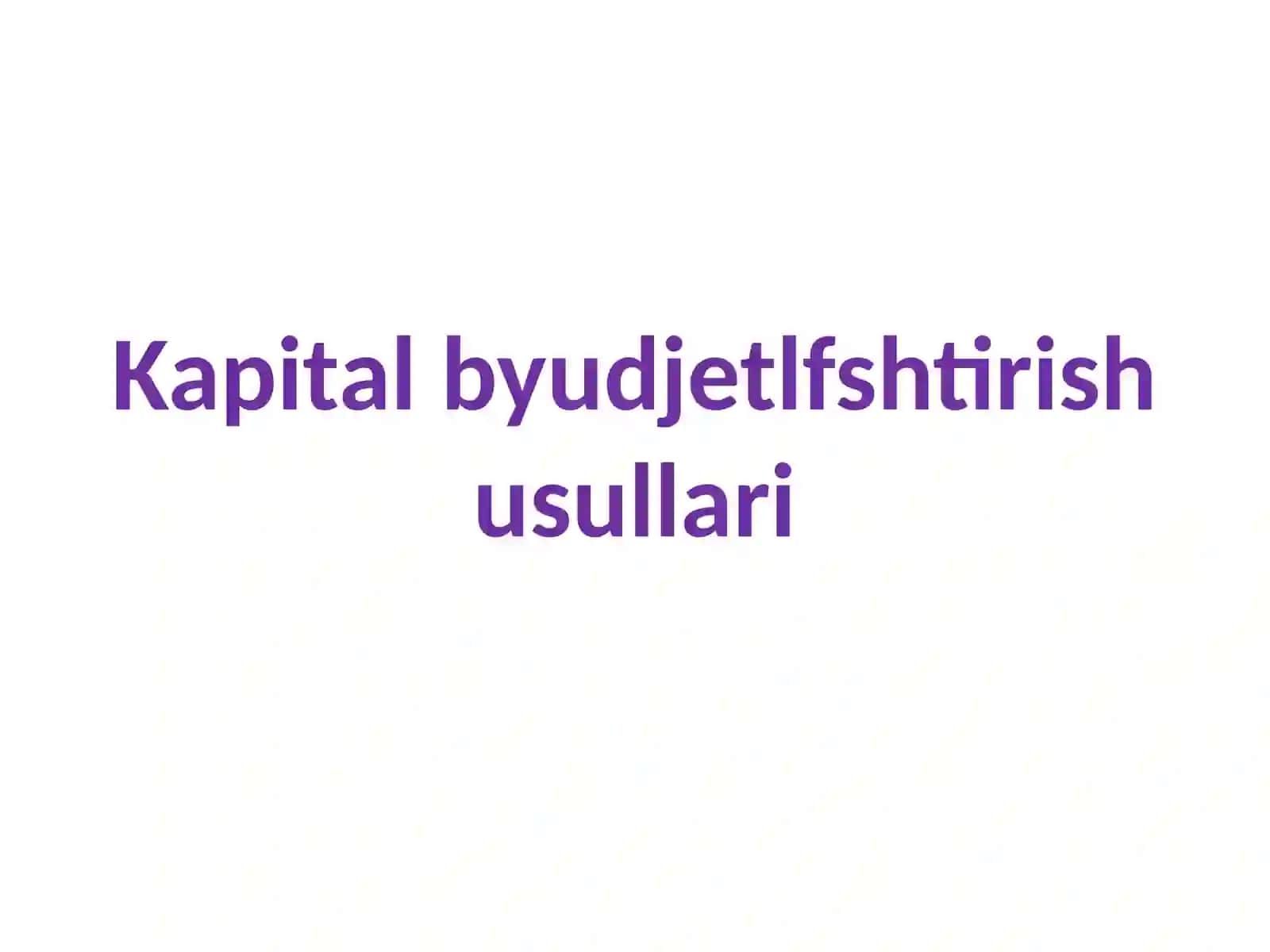 Davlat byudjeti 2