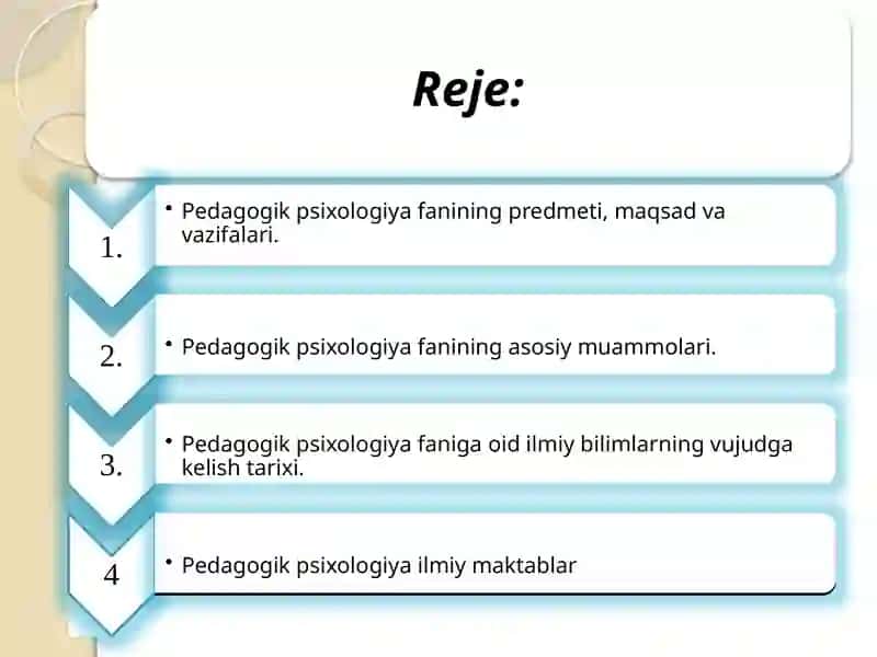 Pedagogik psixologiya tuzilmasi va muammolari 2
