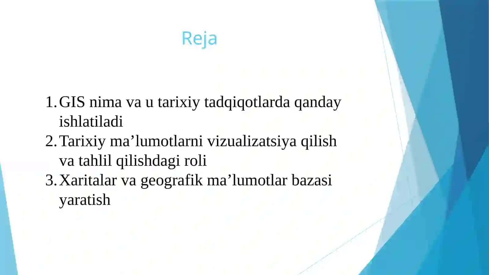 Tarixiy tadqiqotlarda GIS (geoinformatsion tizimlar) texnologiyalari 2
