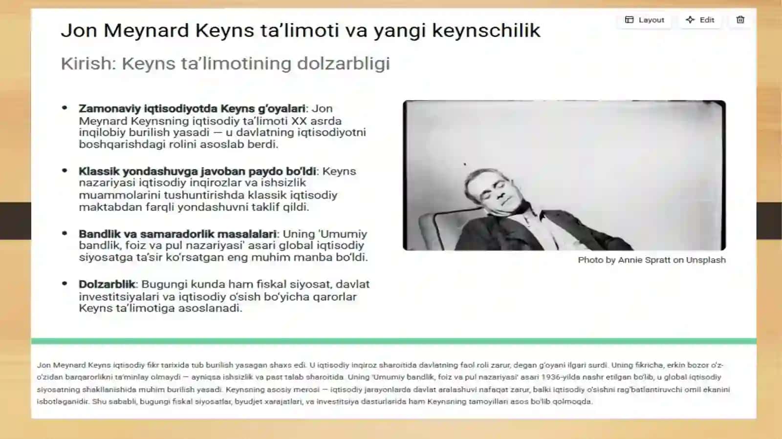 JON MEYNАRD KEYNS TА’LIMOTI VА YАNGI KEYNSCHILIK 2