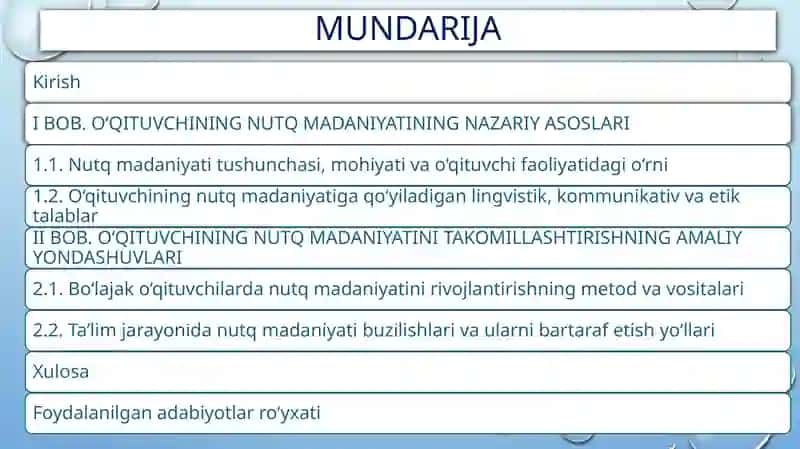 O‘QITUVCHINING NUTQ MADANIYATI — PEDAGOGIK MAHORATNING MUHIM TARKIBIY QISMI SIFATIDA 2