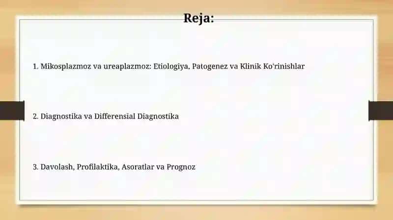 Mikoplazmoz va ureaplazmoz 2