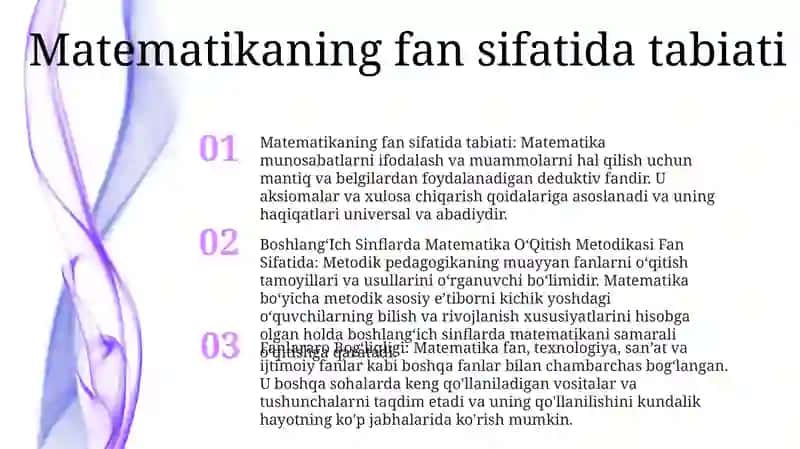 Boshlang‘Ich Sinflarda Matematika O‘Qitish Metodikasi 2