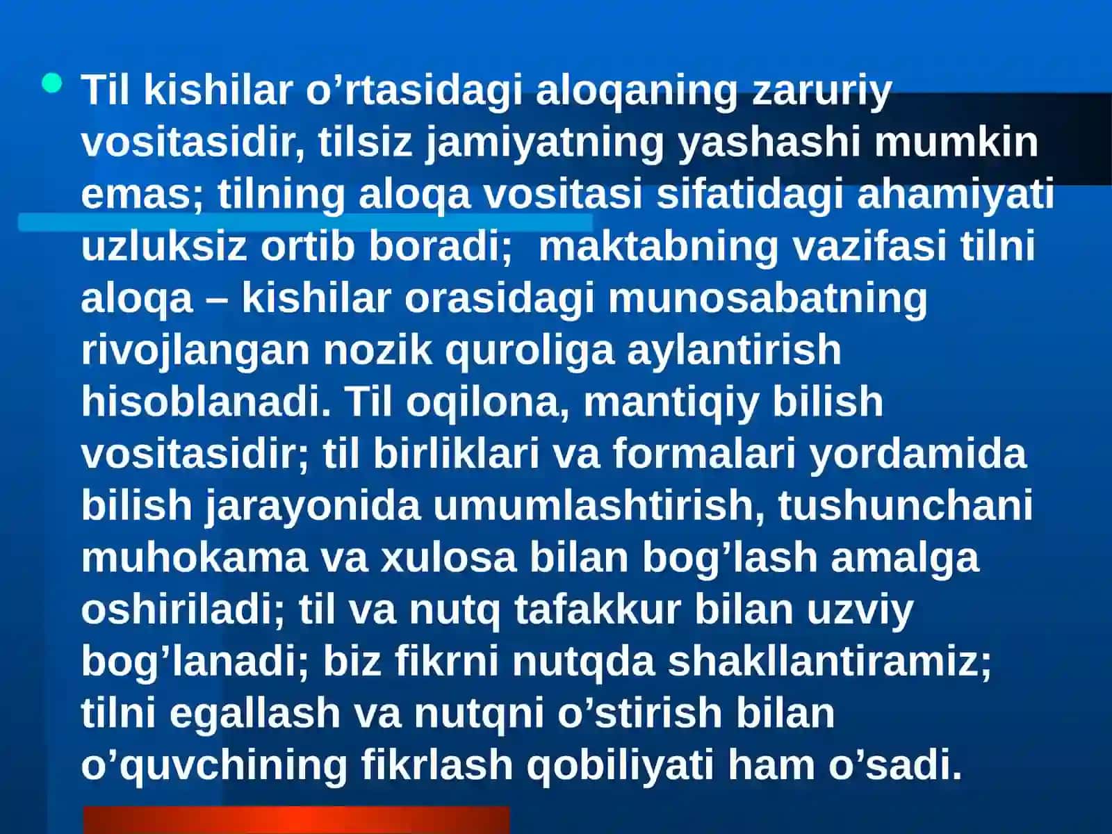 Ona tili o‘qitish tamoyillari, ona tili o‘qitish metodikasining boshqa fanlar bilan aloqadorligi 2