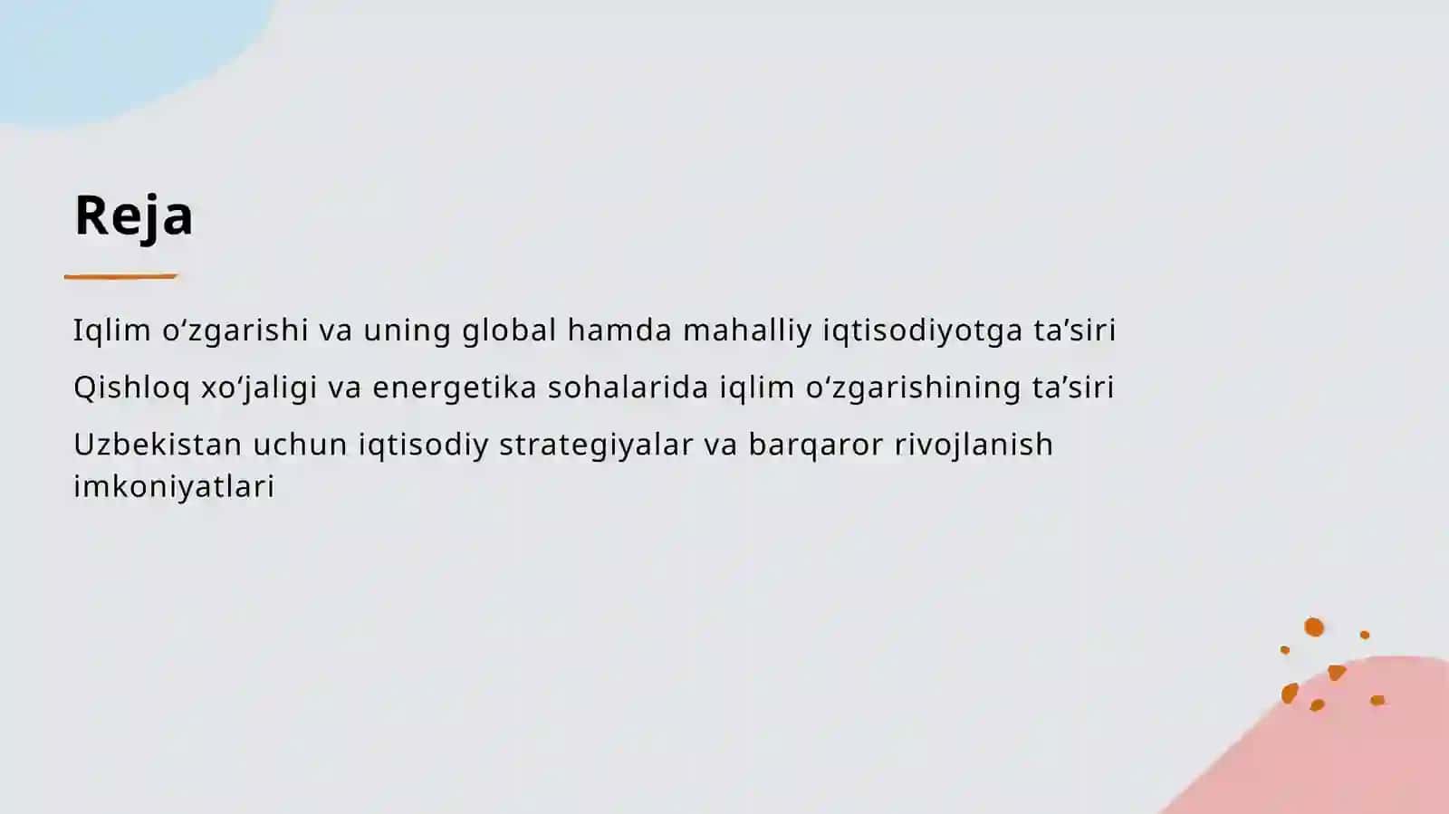 Iqlim o‘zgarishi va uning iqtisodiyotga ta’siri 2