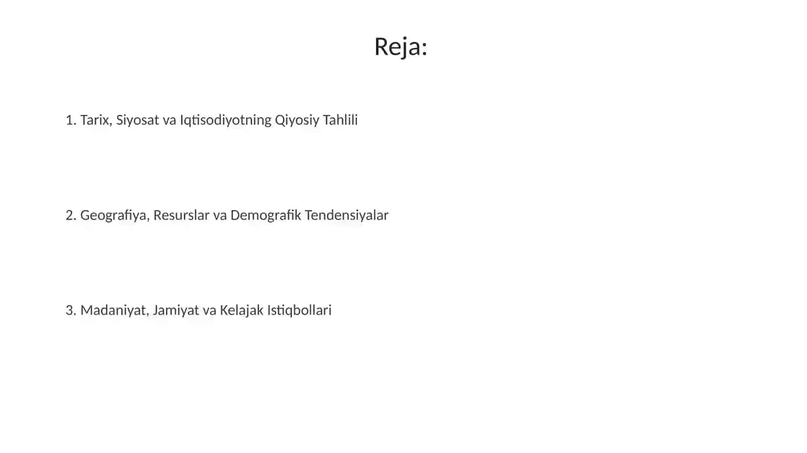 Tarix, Siyosat va Iqtisodiyotning Qiyosiy Tahlili 2