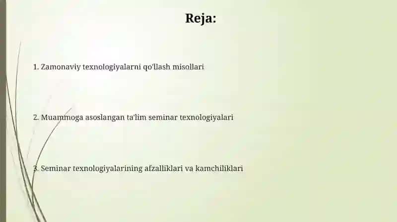Muammoli seminarlarda o'qitish texnologiyasi 2