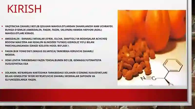 VAQTINCHA ZAHARLI BO‘LIB QOLGAN MAHSULOTLARDAN ZAHARLANISH 2