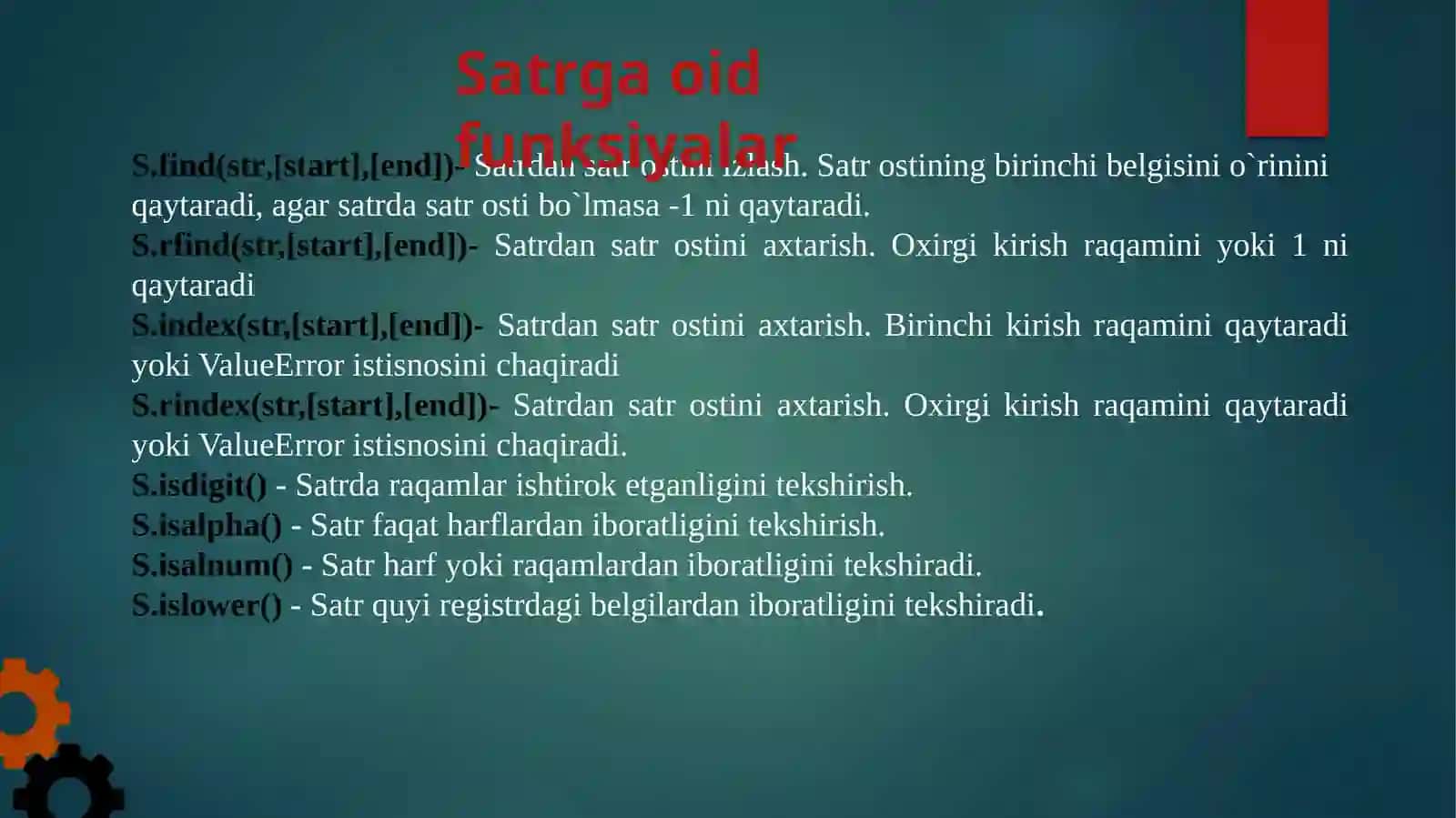 Ko’p qatorli satrlar 2