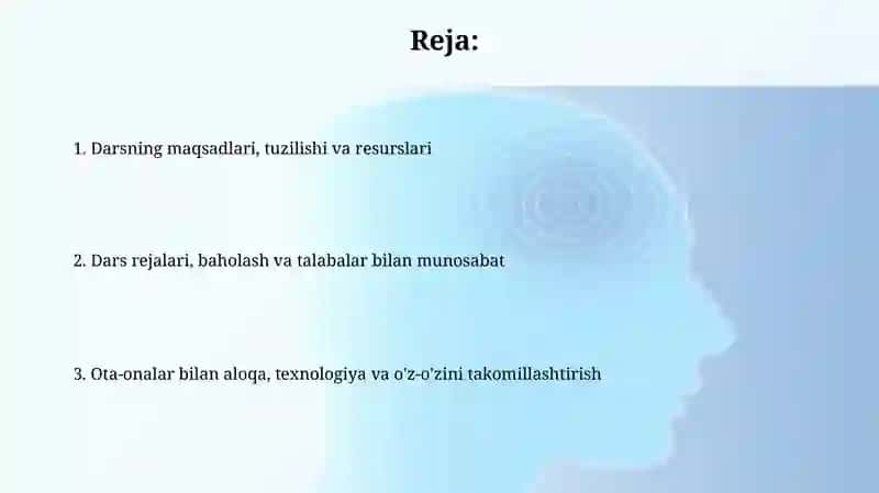 Musiqa mashgʻulotlarini tashkil etish va rejalashtirish 2