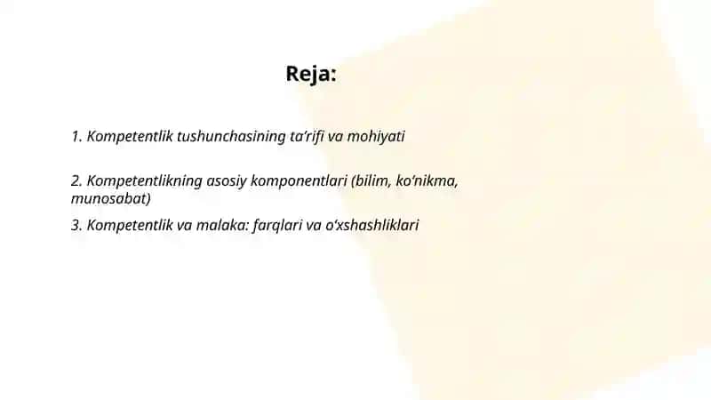 Kompetentlik tushunchasining mohiyati 2