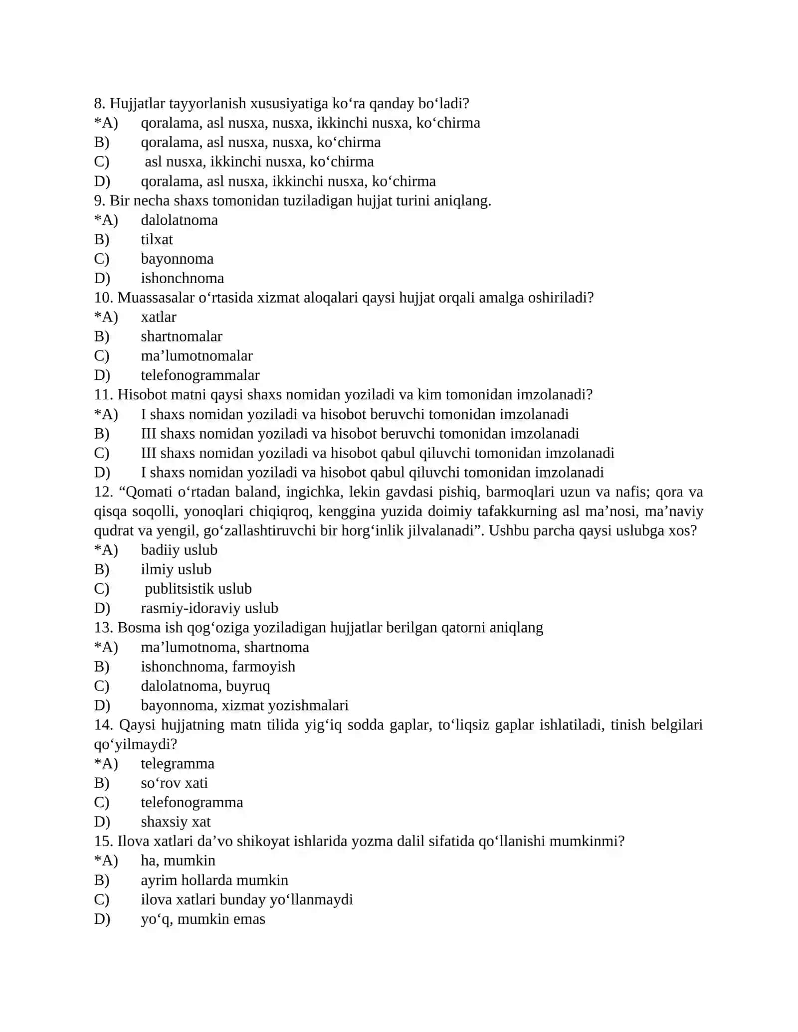 Davlat tilida ish yuritish 2