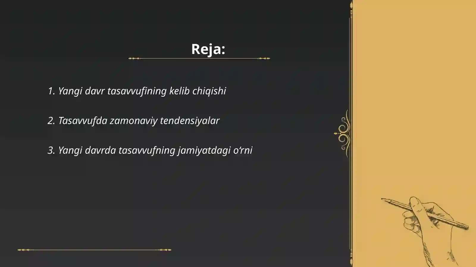 Yangi davr sharq tasavvufi 2