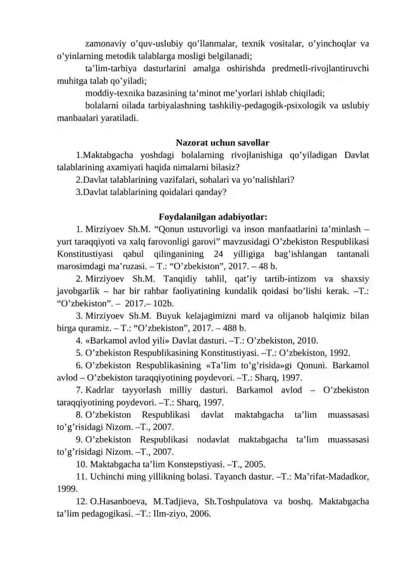 Davlat maktabgacha ta'limi 2