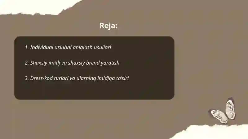 Individual uslub, imidj va dress kod 2