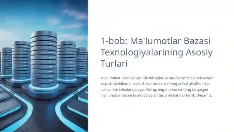 Ma'lumotlar Bazalarini Shakllantirishda Texnologiyalar Perspektivalari 2