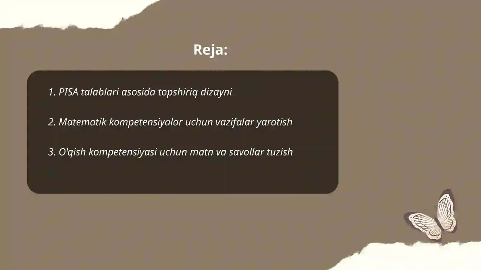 PISAga doir topshiriqlar tuzish 2