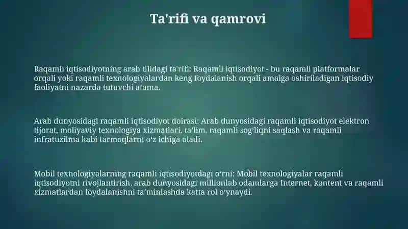 Raqamli Iqtisodiyotda Mobil Texnologiyalar 2