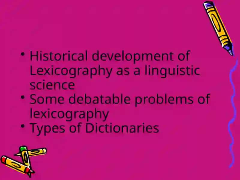 English Lexicography 2