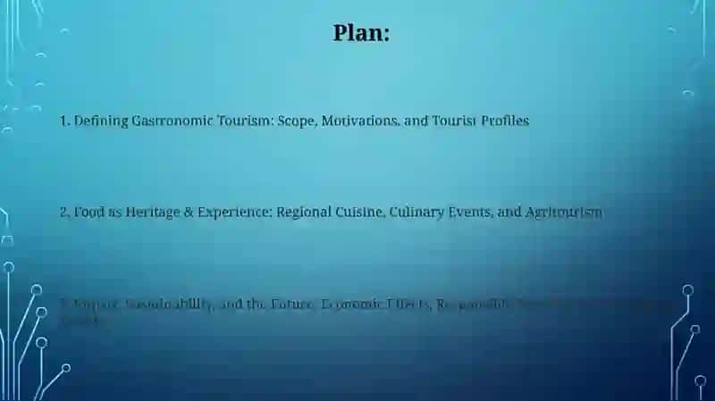 Gastronomic tourism 2