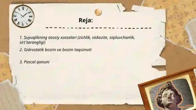 Suyuqlik mehanikasi elementlari 2