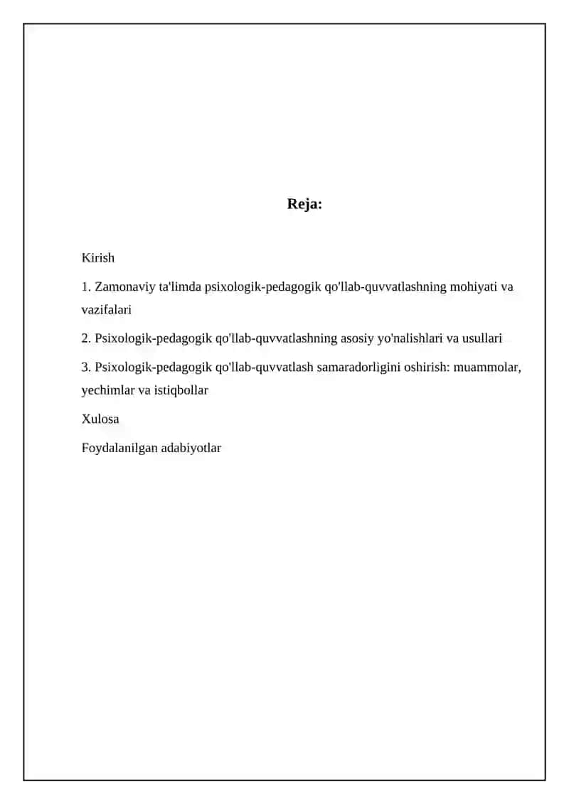Zamonaviy ta'limda psixologik-pedagogik qo'llab-quvvatlash 2