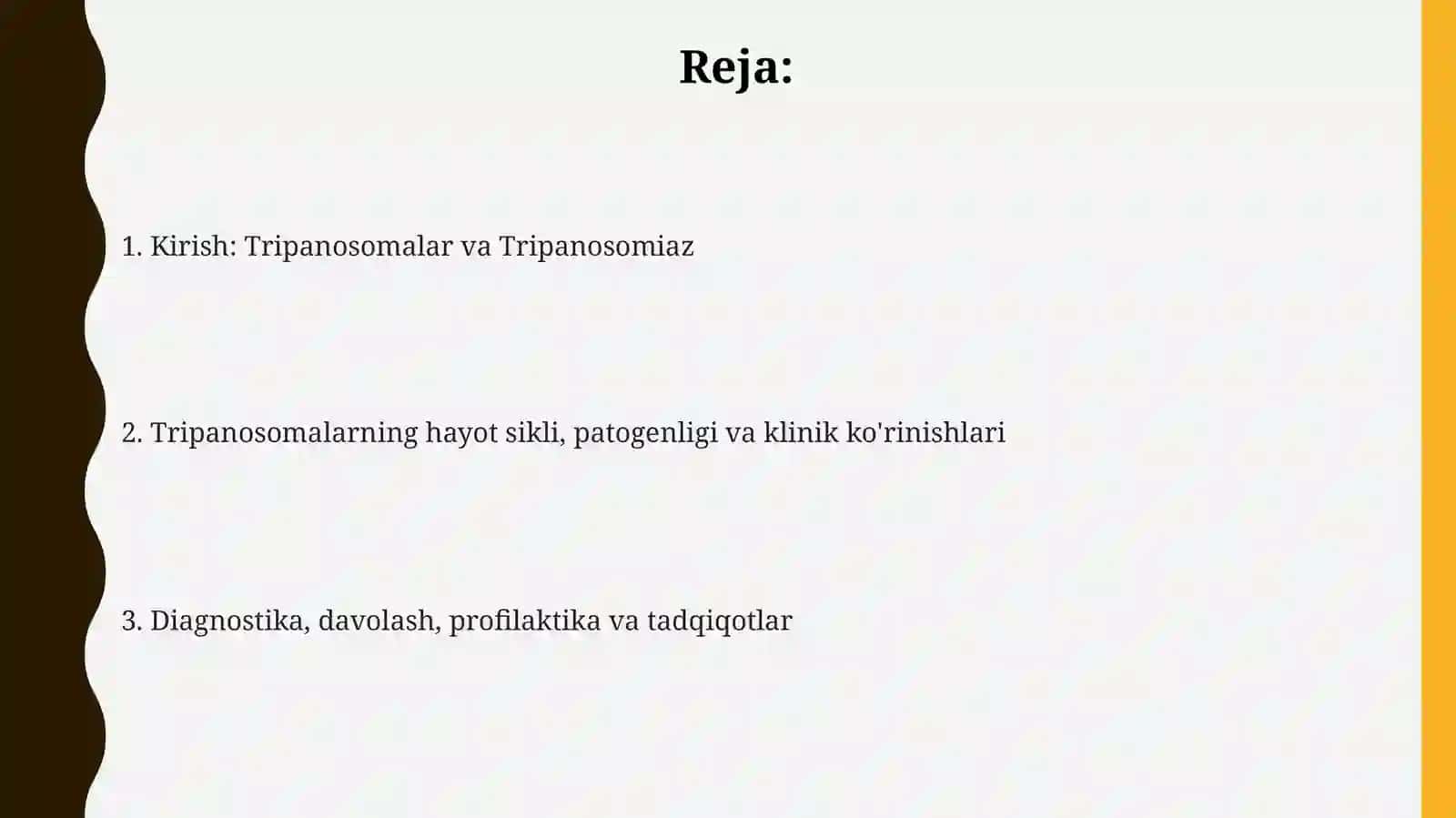 Tripanosomalaravlodi. (Tripanosomozkasalliginiqo’zg’ovchilari) 2