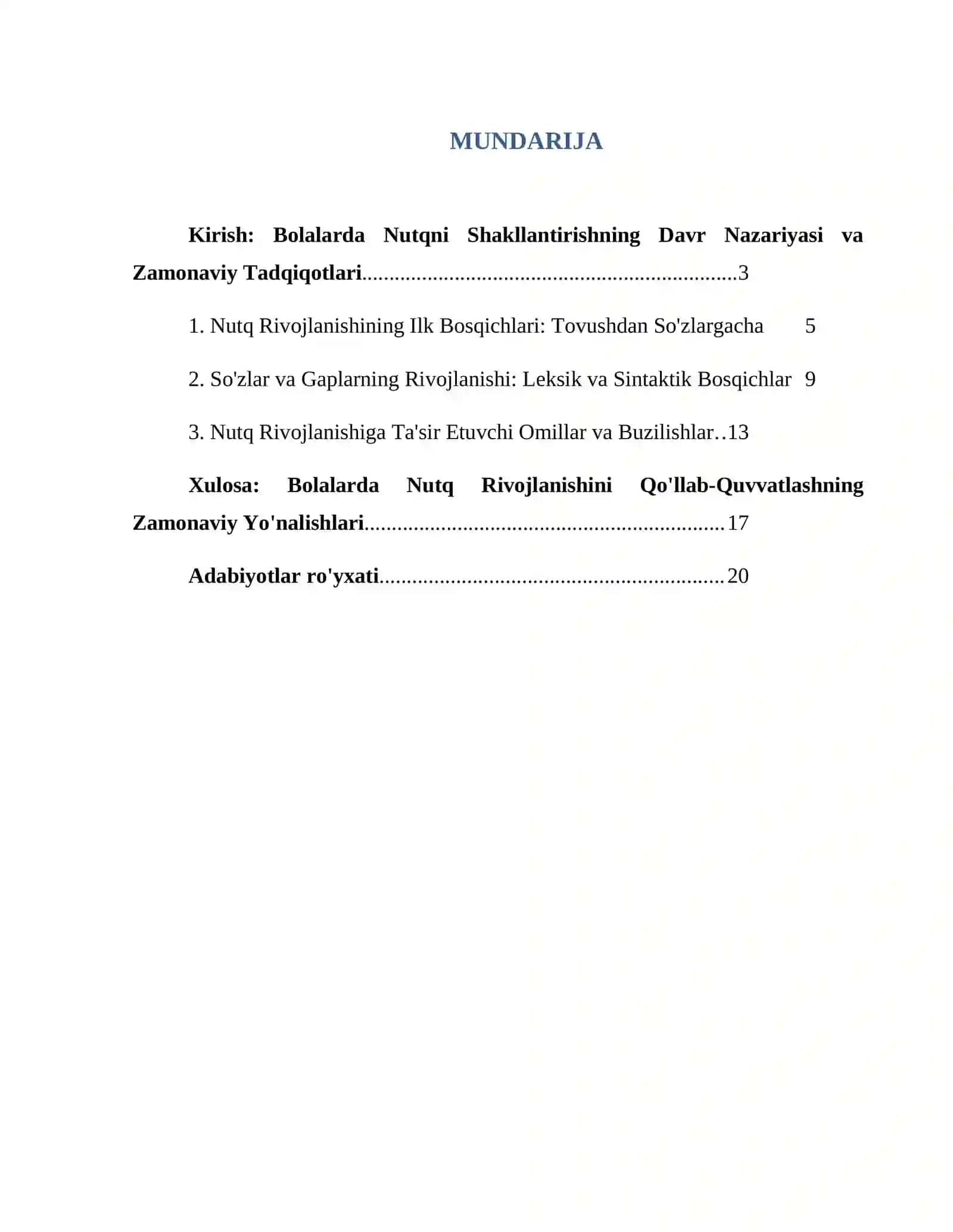 Bolalarda Nutqni Shakllantirishning Bosqichlari va Psixolingvistik Asoslari 2