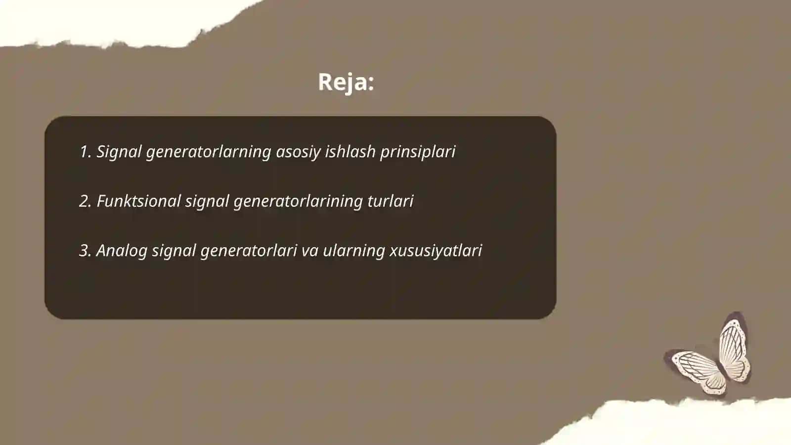 Signal generatorlari 2